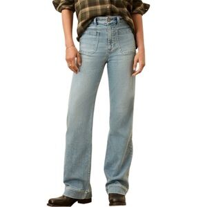 NWT Faherty Stretch Terry Patch Pocket Pant Womens size 29 in Eastern Shore Wash